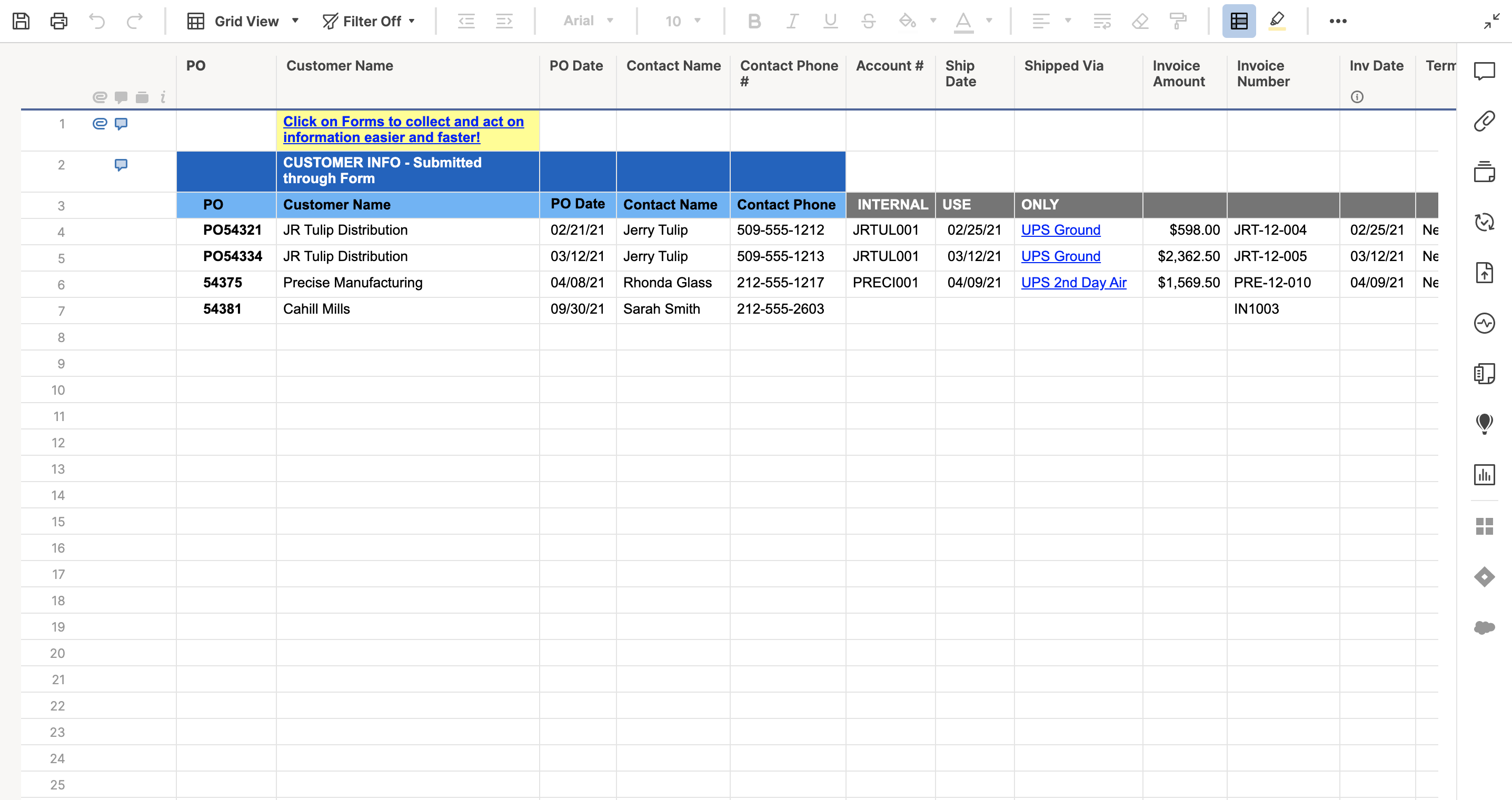 Place An Order Form Template Smartsheet 1211